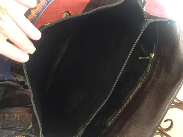 1970's Suede Appliqué Clutch Bag - SOLD