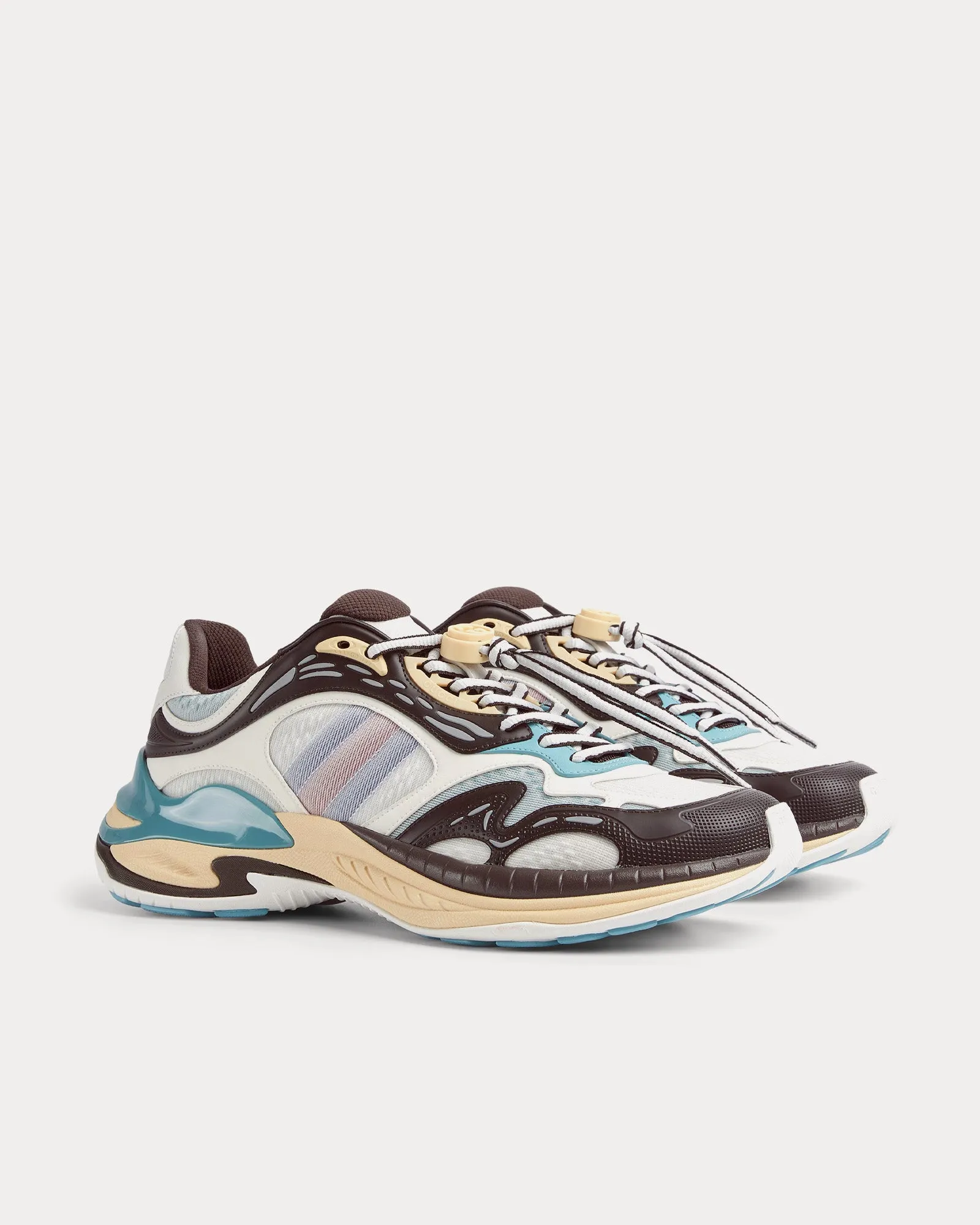 2.0 Mesh & Leather Grey Low Top Sneakers