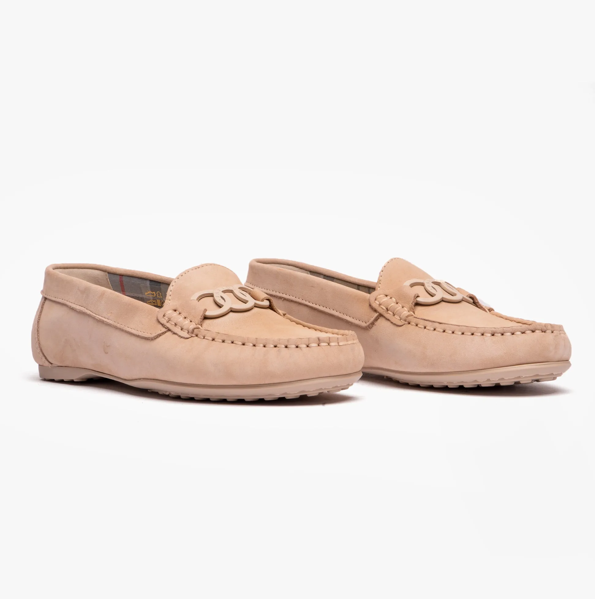 ASTRID Ladies Buckle Loafers Beige