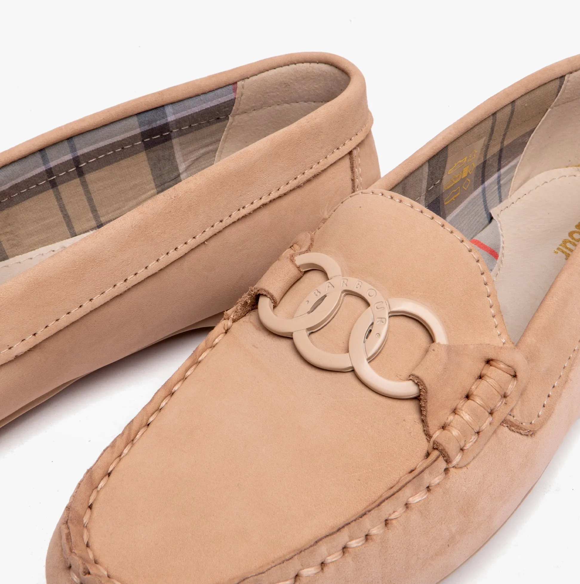 ASTRID Ladies Buckle Loafers Beige