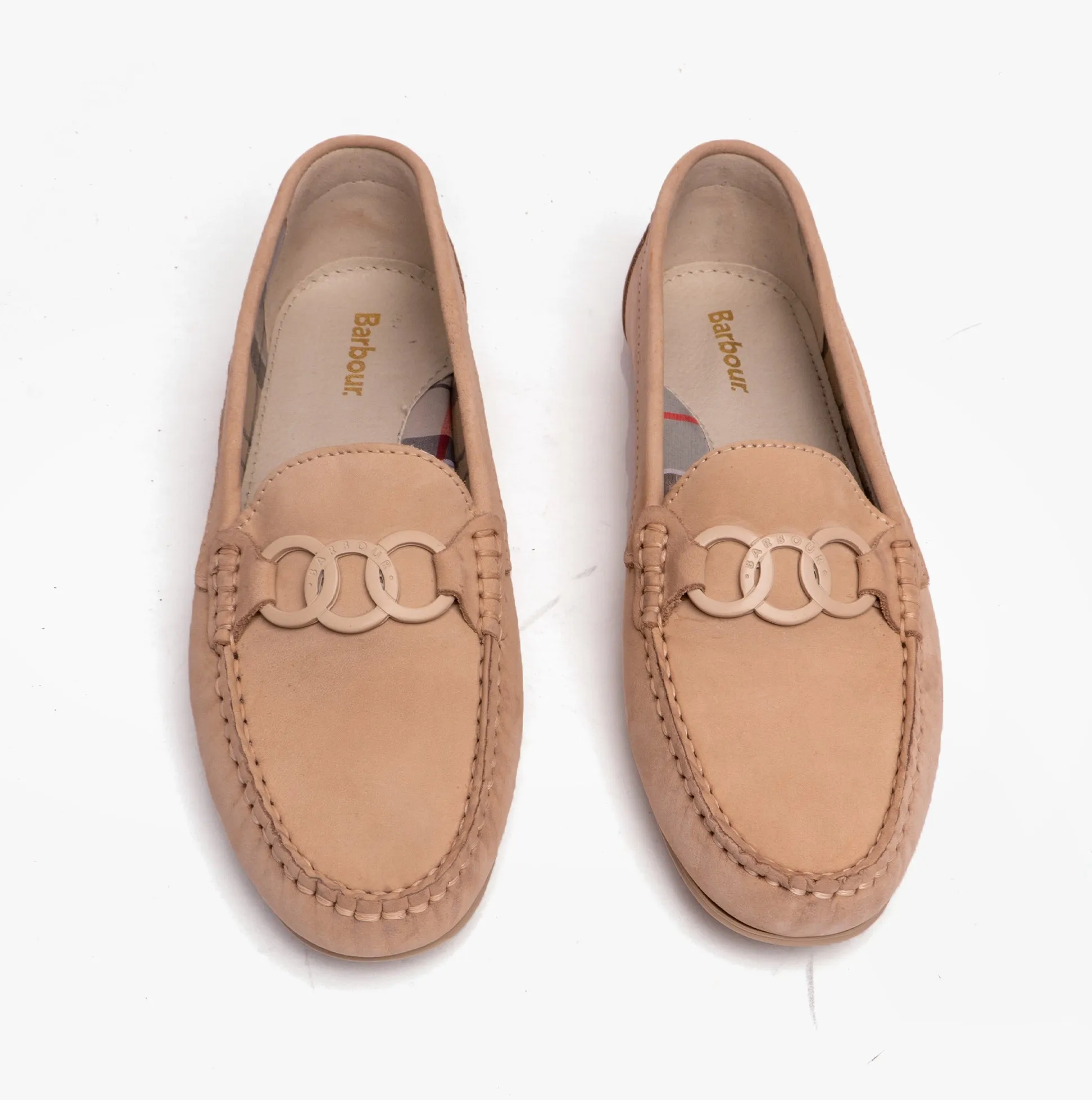 ASTRID Ladies Buckle Loafers Beige