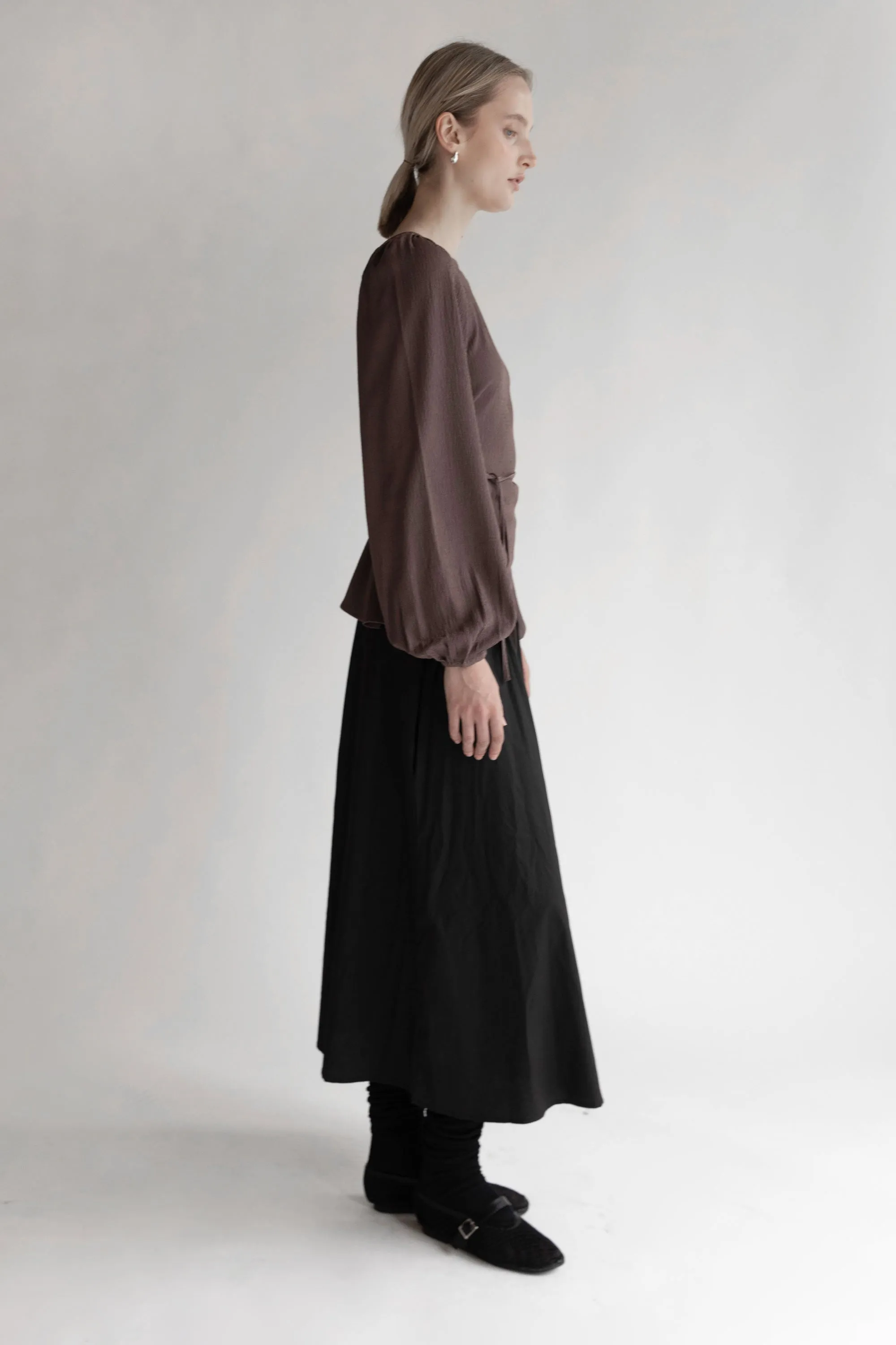 BALLOON SLEEVE TOP