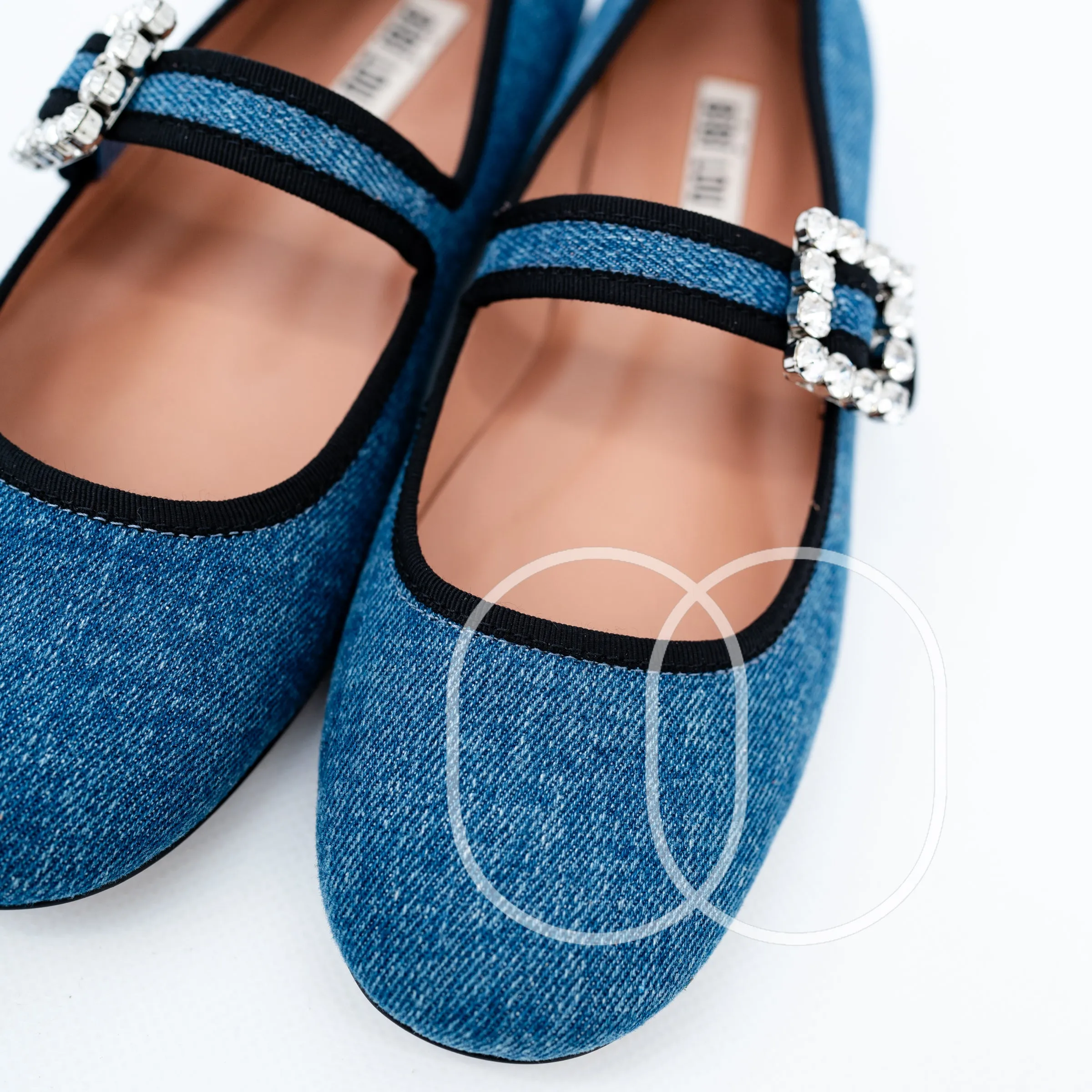 Bibi Lou Adina Ballerina Flats in Denim