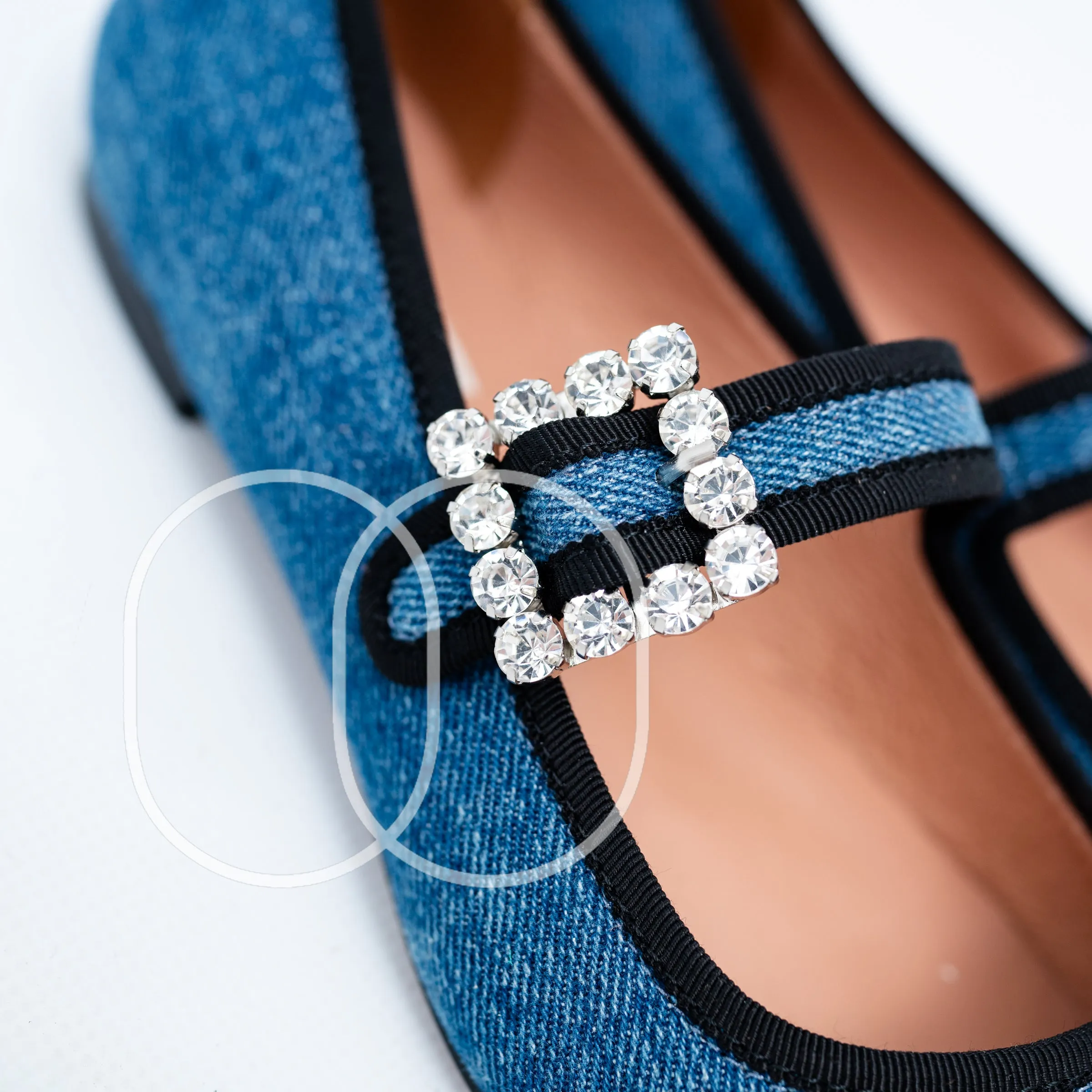 Bibi Lou Adina Ballerina Flats in Denim