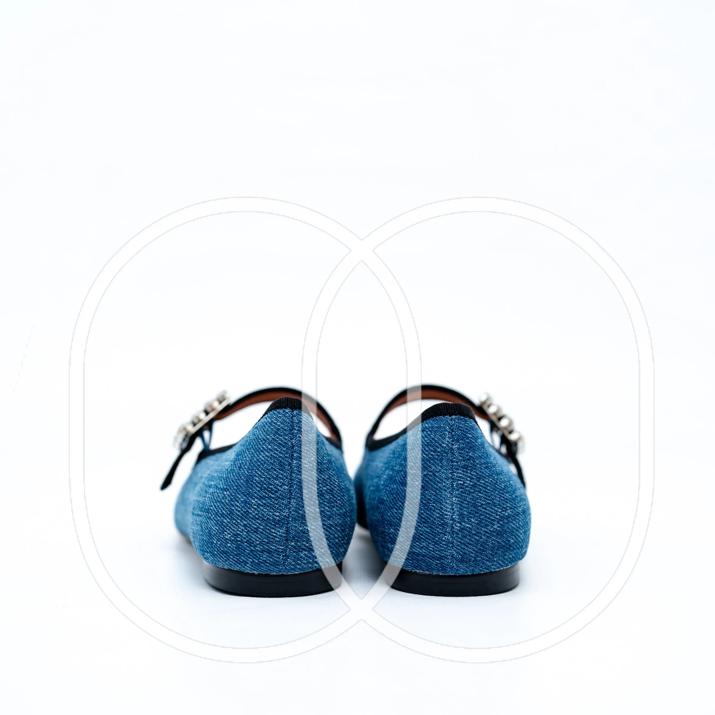 Bibi Lou Adina Ballerina Flats in Denim