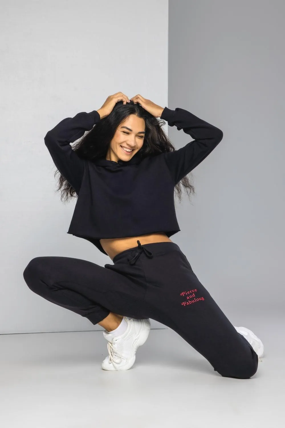 Fierce & Fabulous Embroidery  Fleece Sweatpants