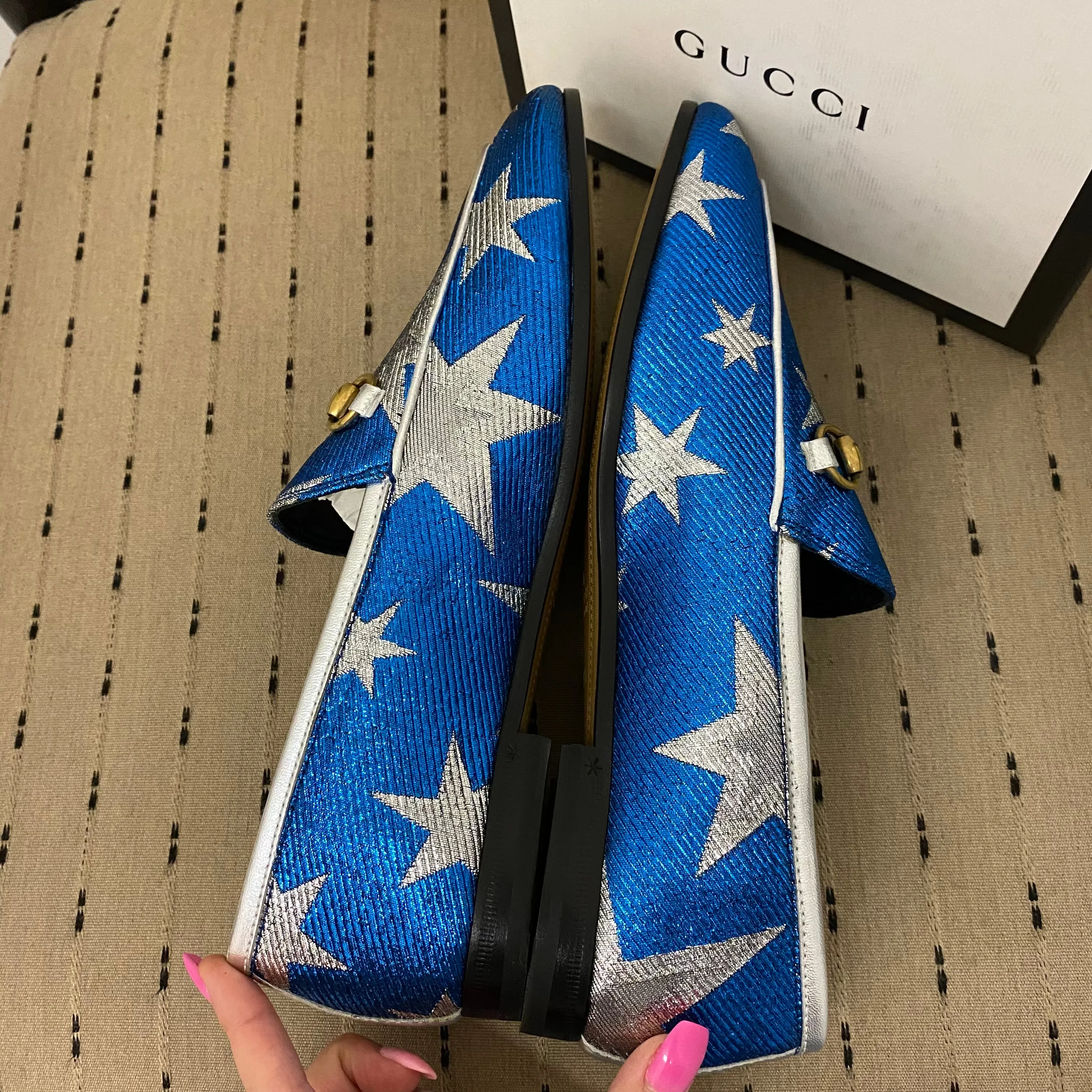 Gucci Star Lurex Jordaan Shoes