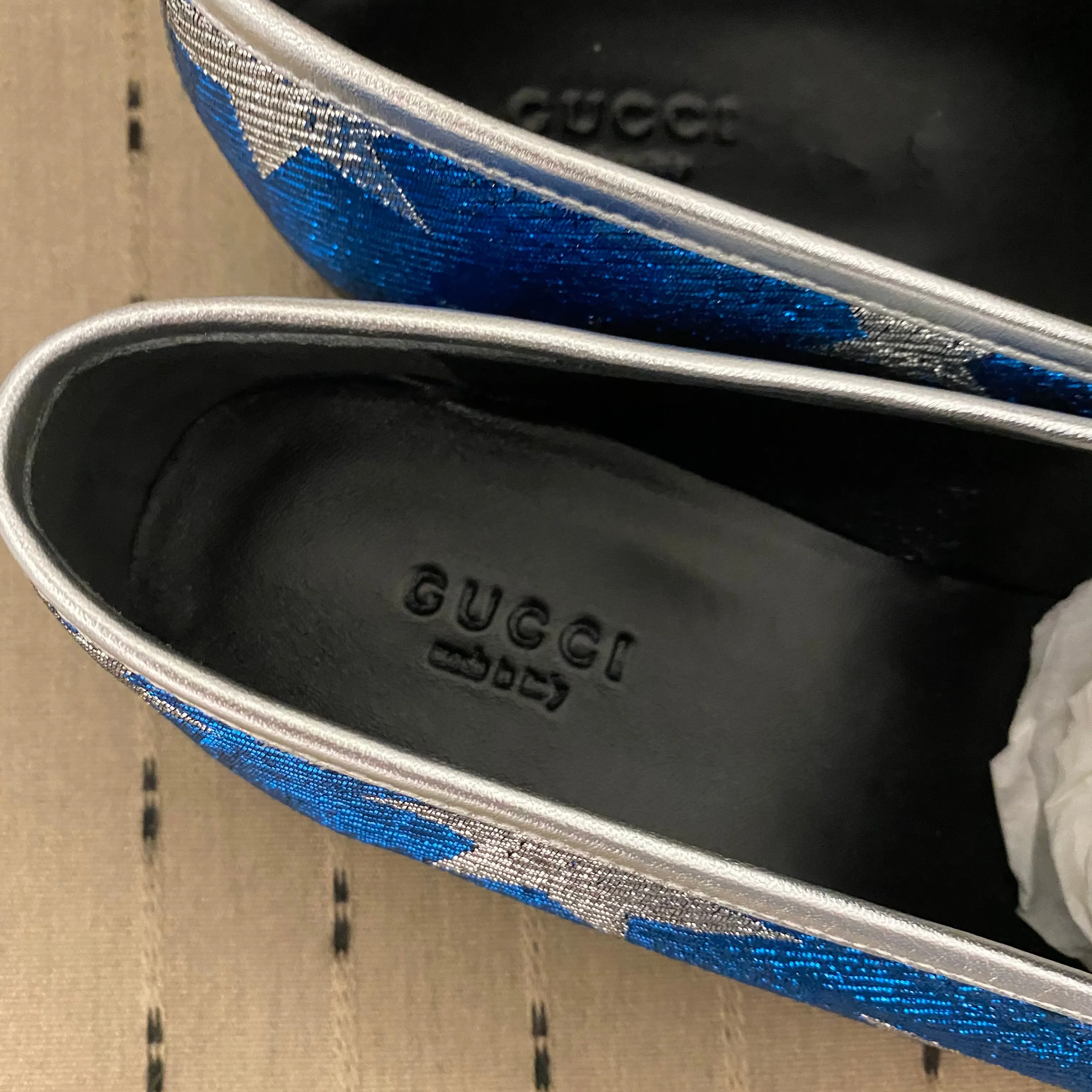 Gucci Star Lurex Jordaan Shoes