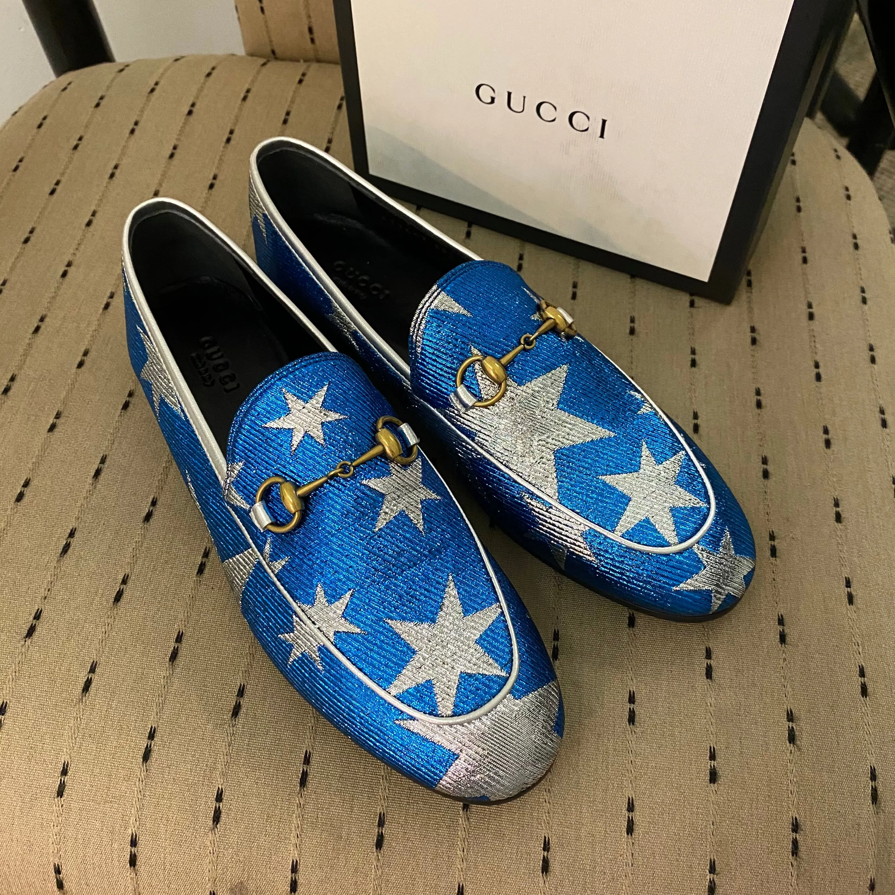 Gucci Star Lurex Jordaan Shoes