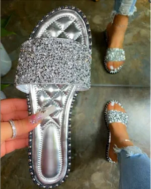 Hot selling shiny slippers SY0058
