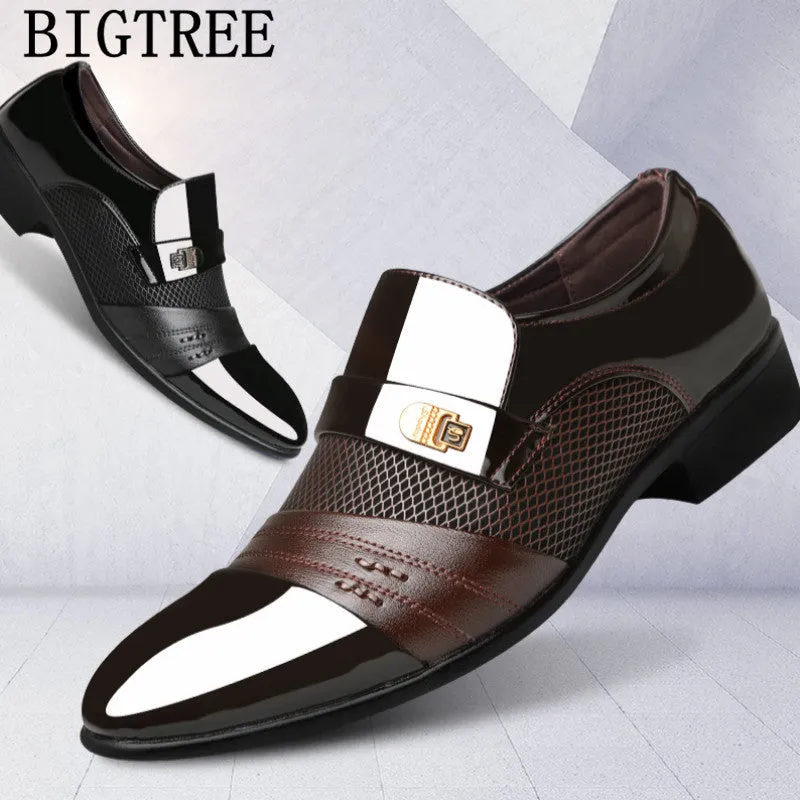 Italian Loafers Men Shoes Wedding Oxford Shoes For Men Formal Shoes