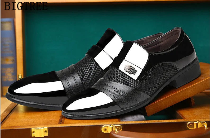 Italian Loafers Men Shoes Wedding Oxford Shoes For Men Formal Shoes