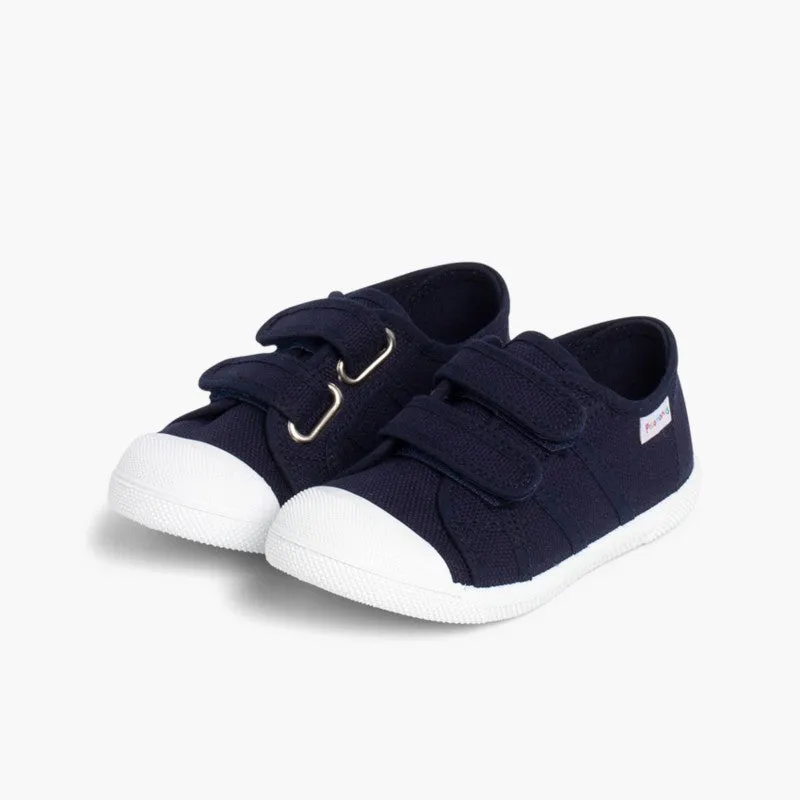 KIDS RIPTAPE CANVAS TRAINERS