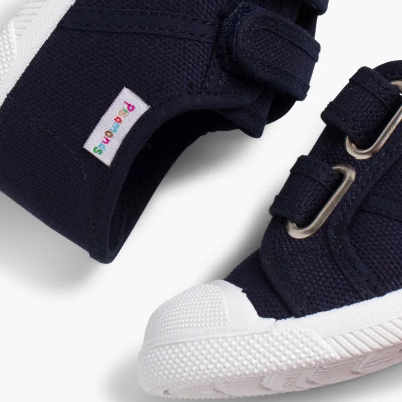 KIDS RIPTAPE CANVAS TRAINERS