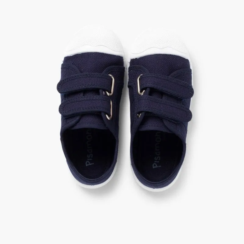 KIDS RIPTAPE CANVAS TRAINERS
