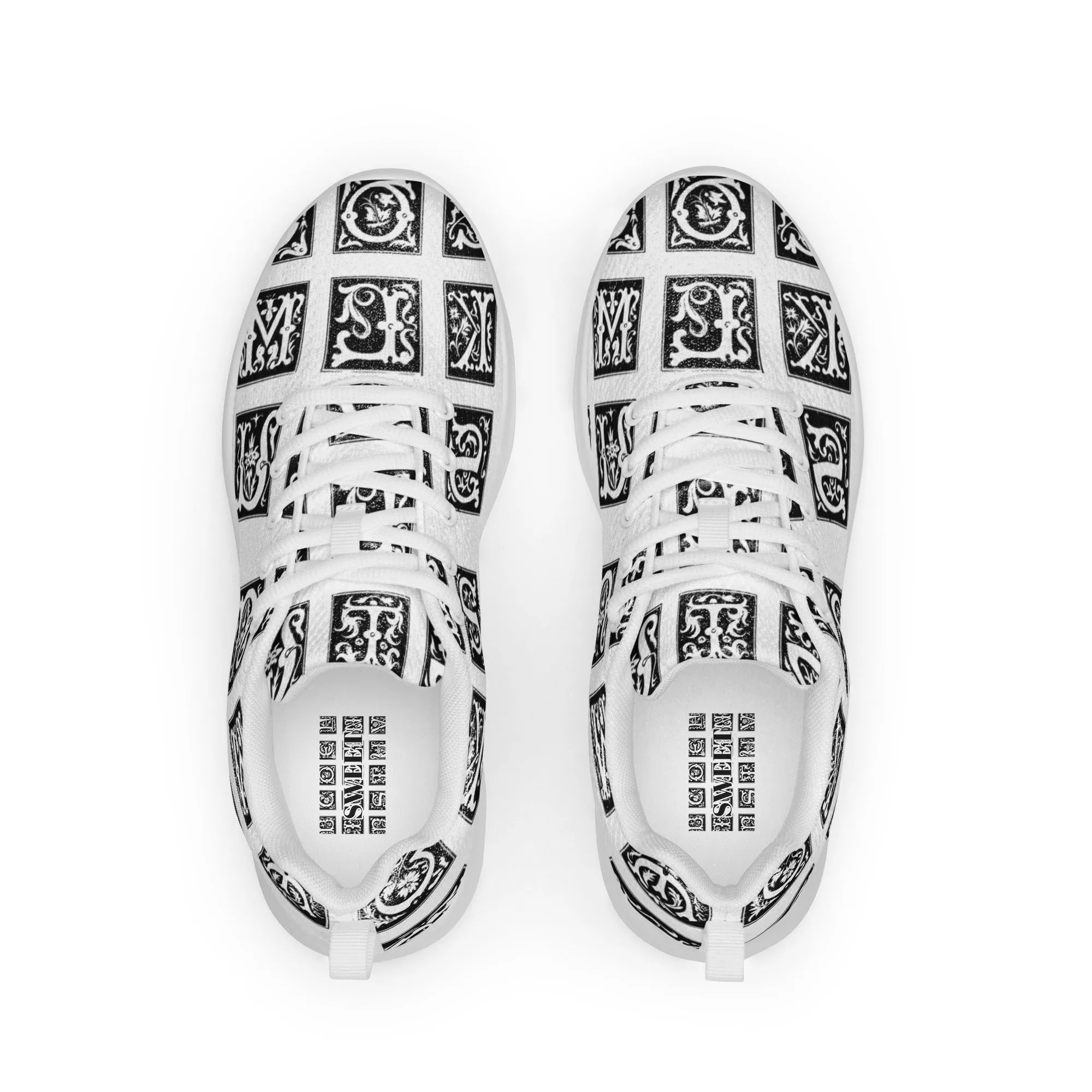 Men’s athletic shoes in the colors of nature - Black and White Warbler