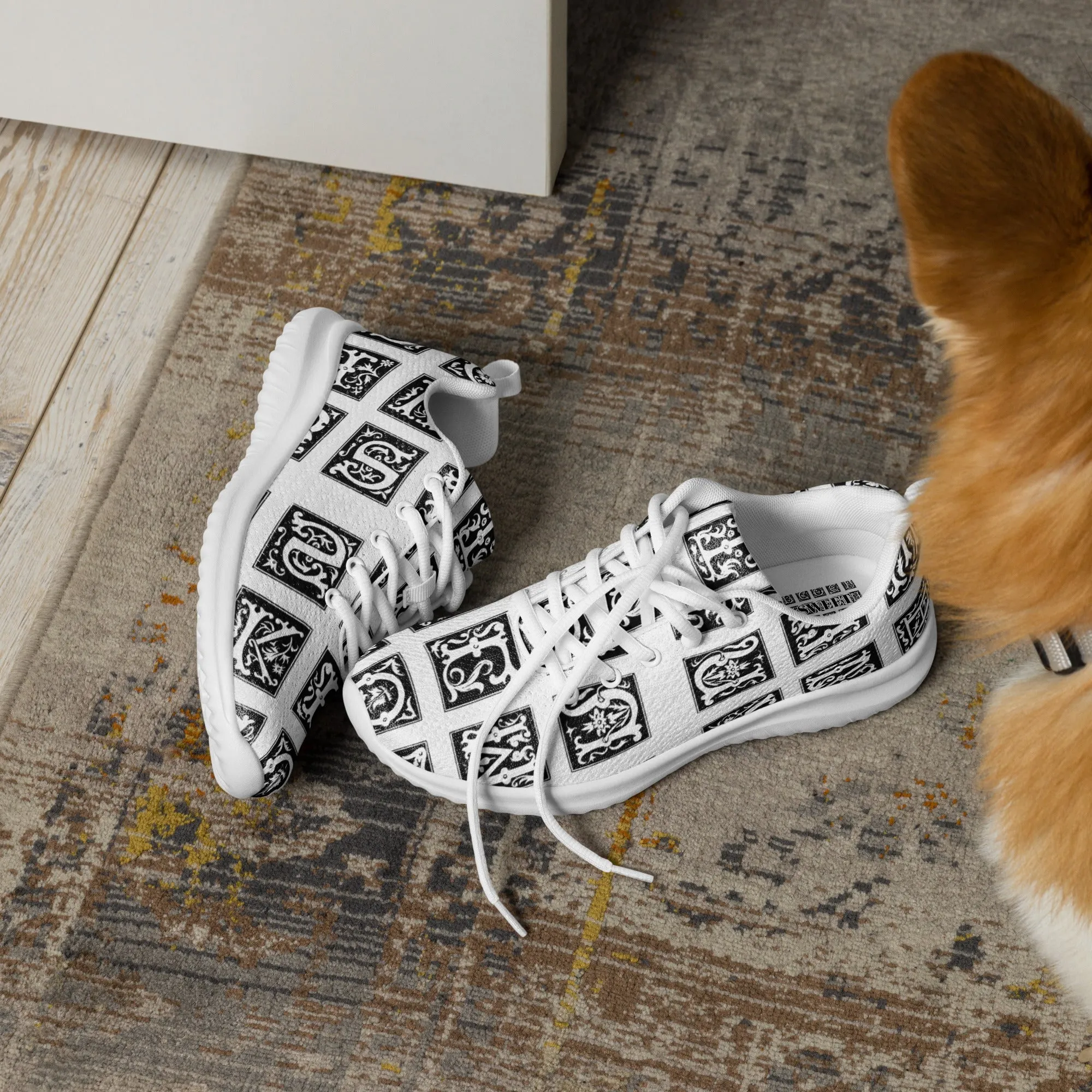 Men’s athletic shoes in the colors of nature - Black and White Warbler