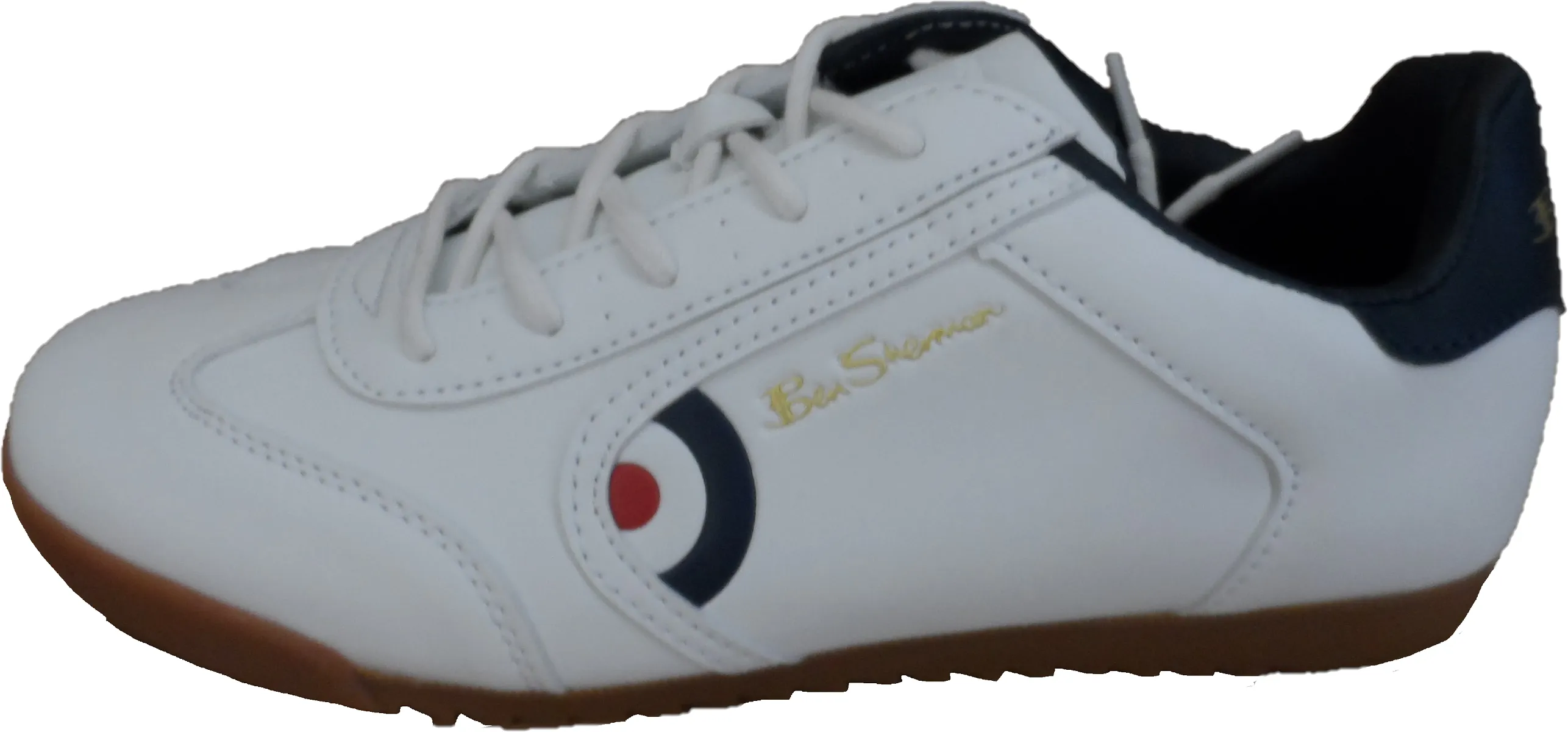 Mens Ben Sherman White Target Trainers