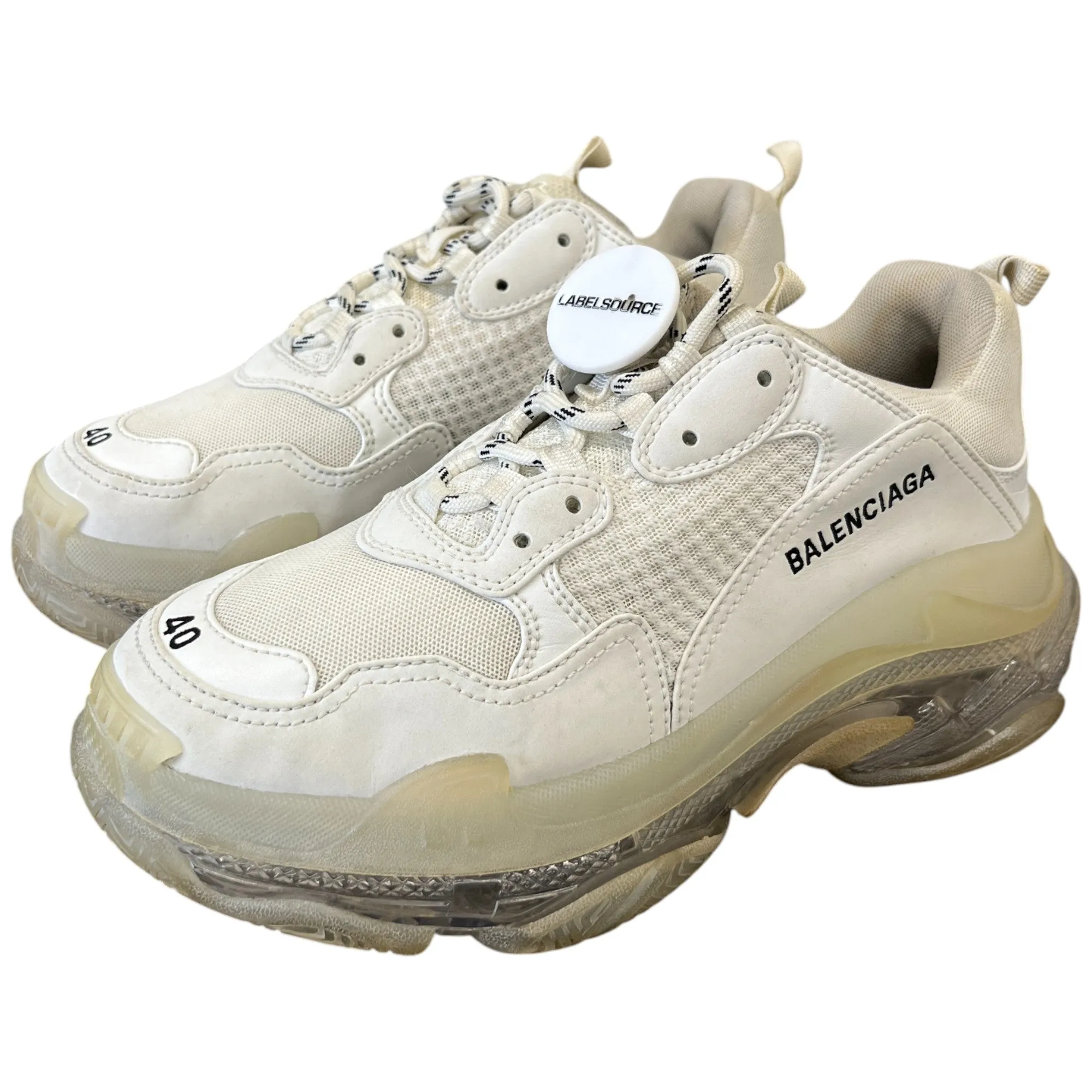 Men's Tripe S Low Trainers White Size EU 40 / UK 6