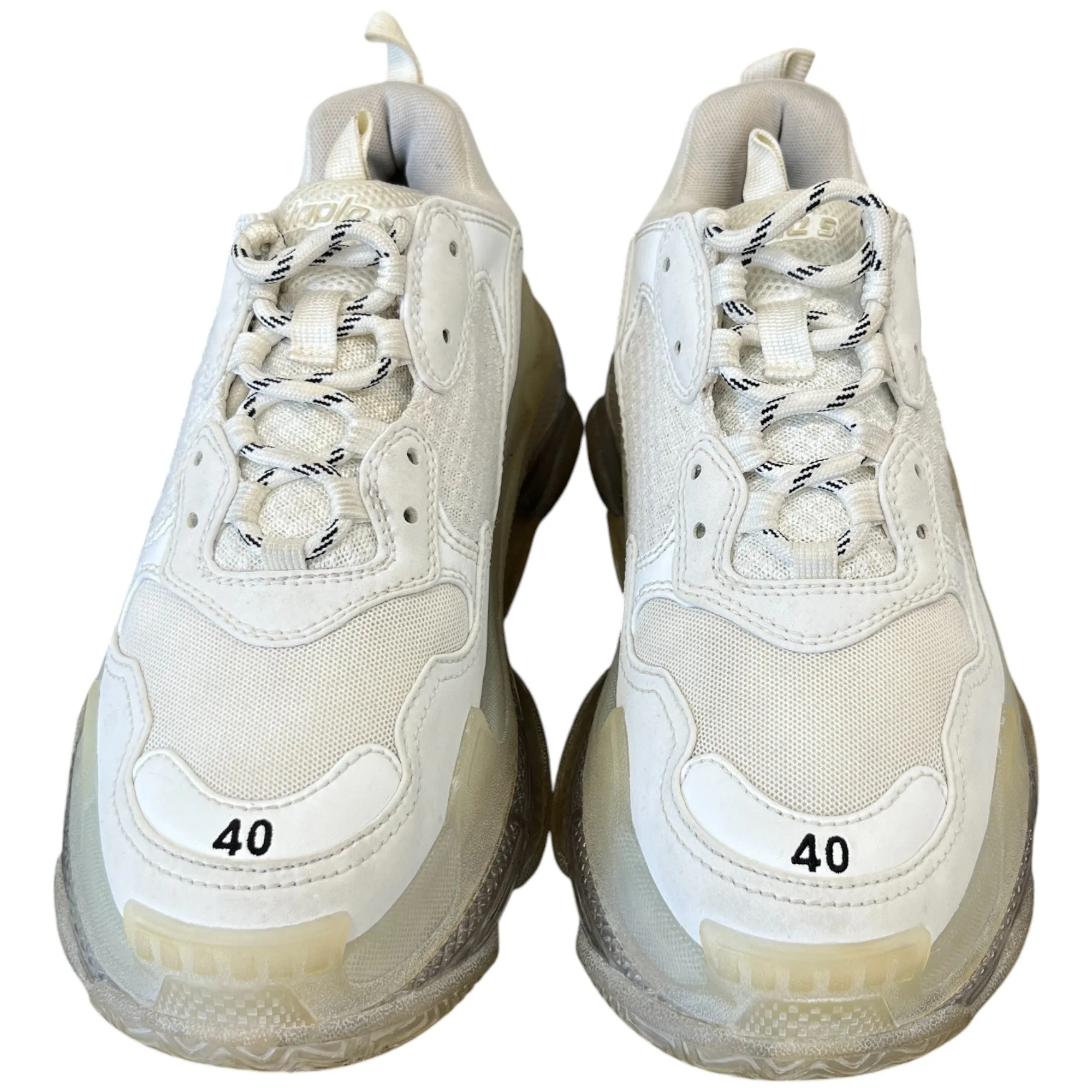 Men's Tripe S Low Trainers White Size EU 40 / UK 6