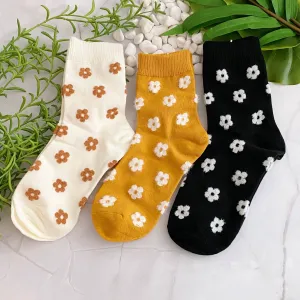 Mini Daisy Happiness Socks - Orange