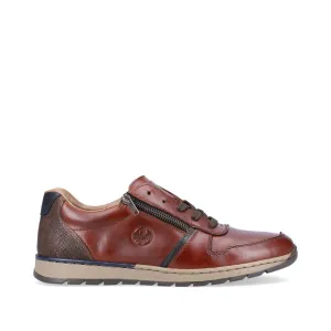Rieker Men's Zip Sided Lace Up Sneaker