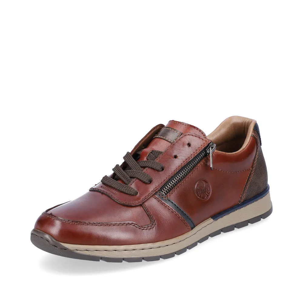 Rieker Men's Zip Sided Lace Up Sneaker