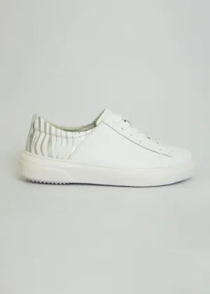 Roman Leather Sneaker In White