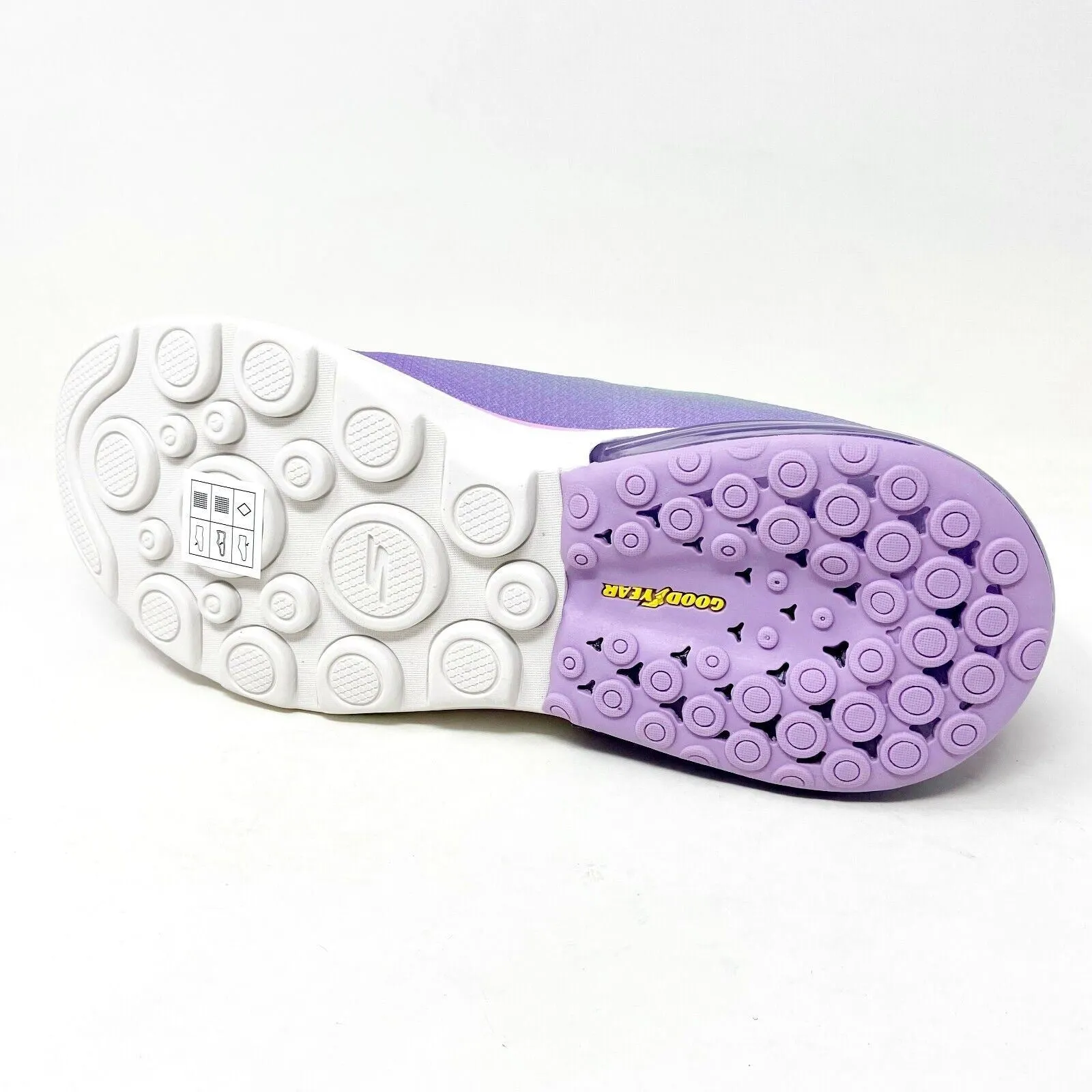 Skechers Go Walk Air 2.0 Quick Breeze Gray Lavender Womens Casual Sneakers