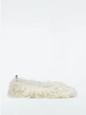 The shearling ballet flats