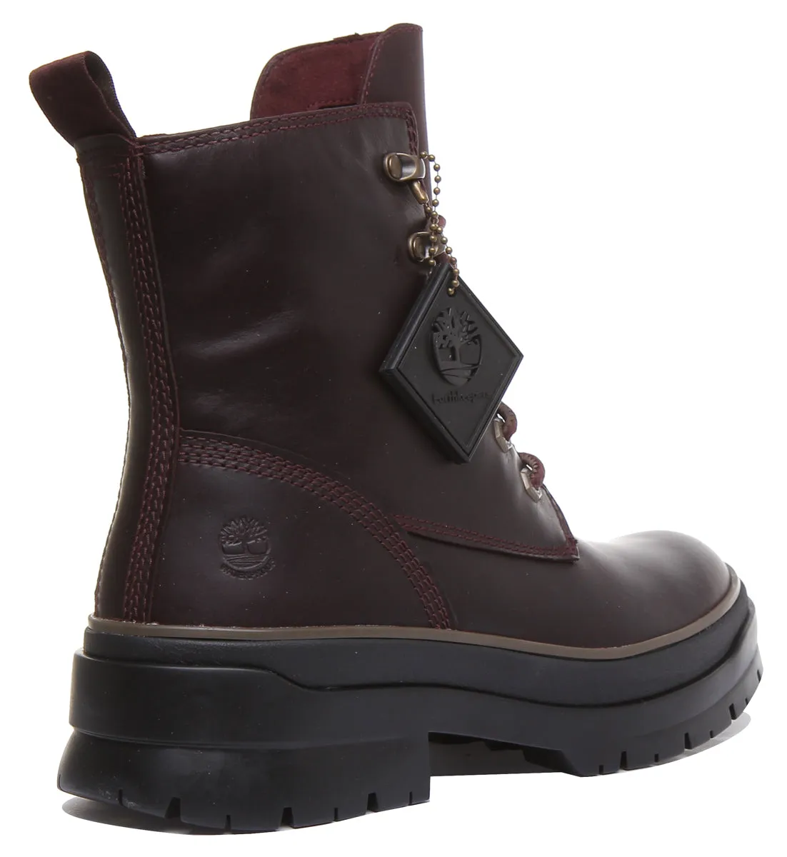 Timberland A2F7G Malynn Mid Lace Up Boot In Burgundy For Women