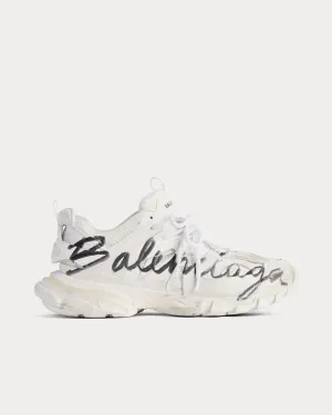 Track Signature White / Black Low Top Sneakers