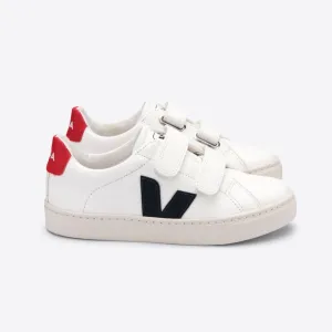 Veja Kid's Small Esplar Leather White Nautico Pekin Trainers