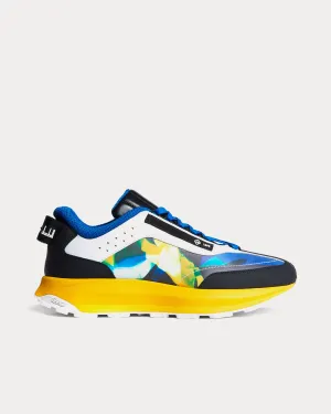 x Ellen Carey Aerial Runner Blue / Yellow Low Top Sneakers